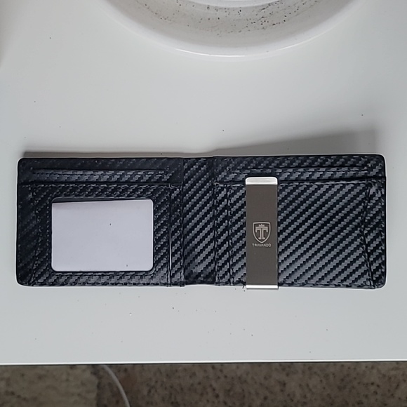 Men's black Wallet with money clip NWOT - Picture 5 of 7